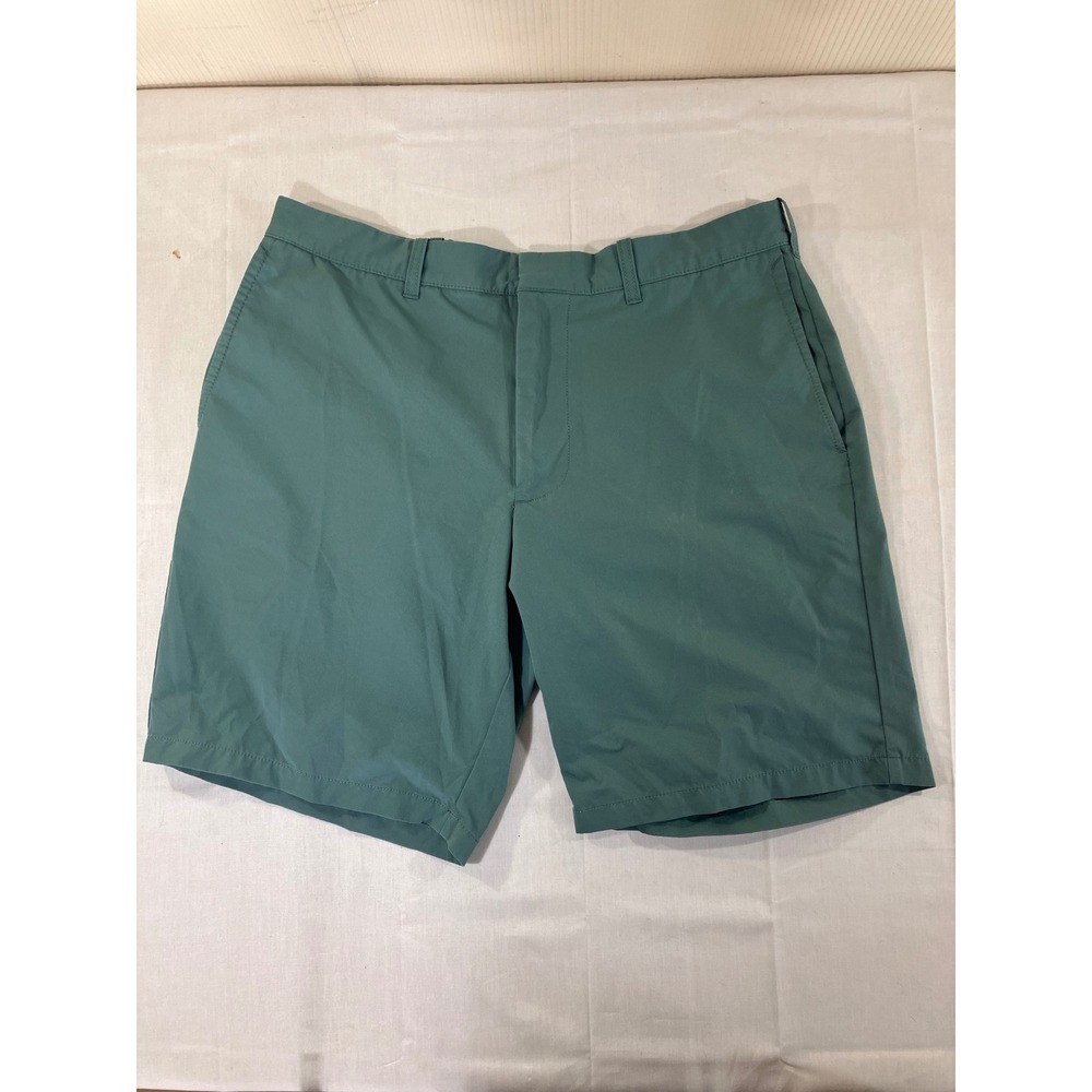 J.Crew Mens 9" Inseam 35 Green Polyester Casual‎ Golf Shorts